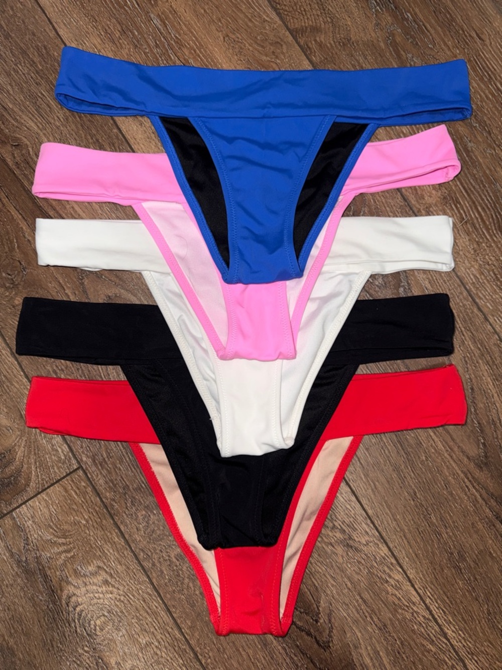 Victoria's Secret Bikini Bottoms Set - Blue, Pink, White, Black, Red